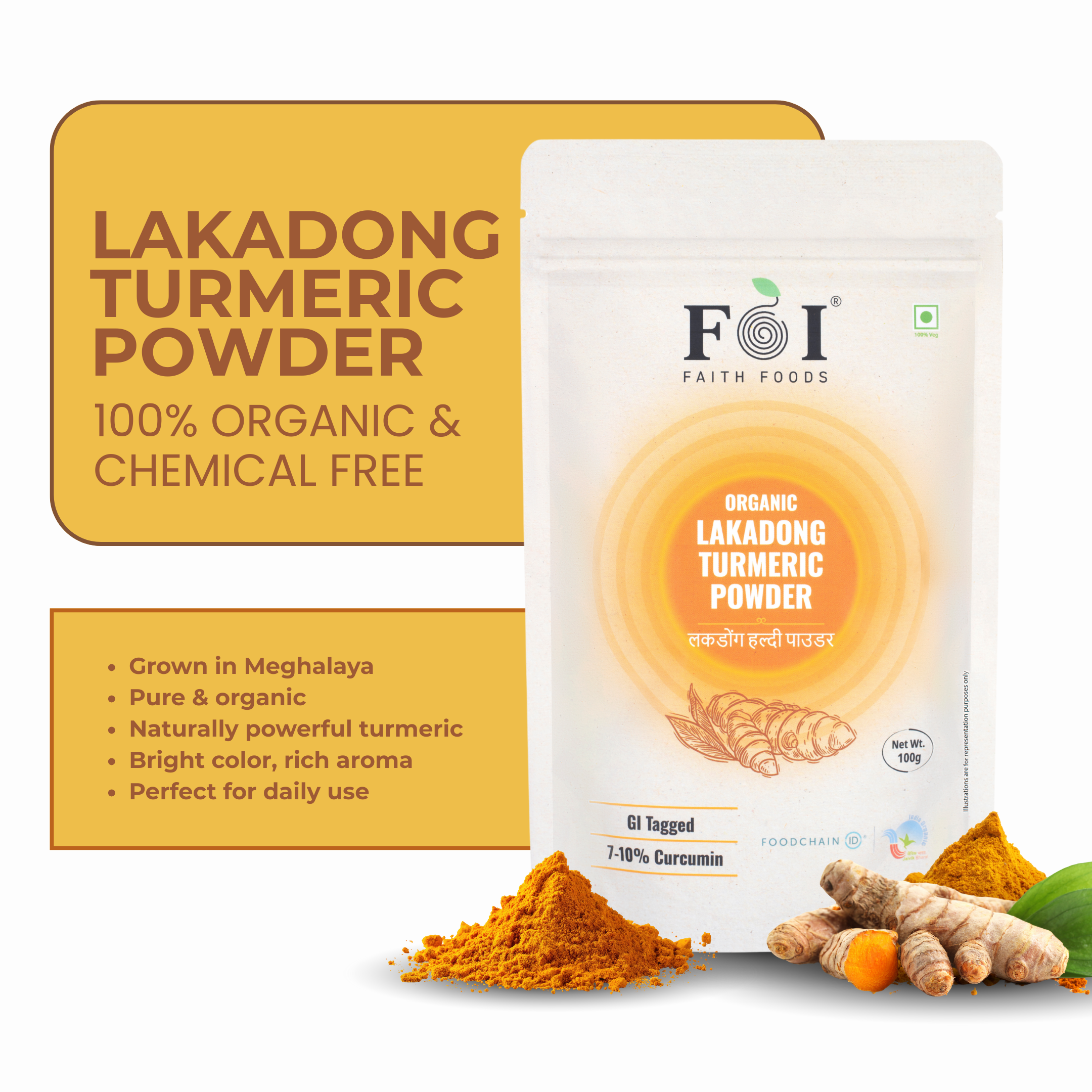 Lakadong Turmeric Powder