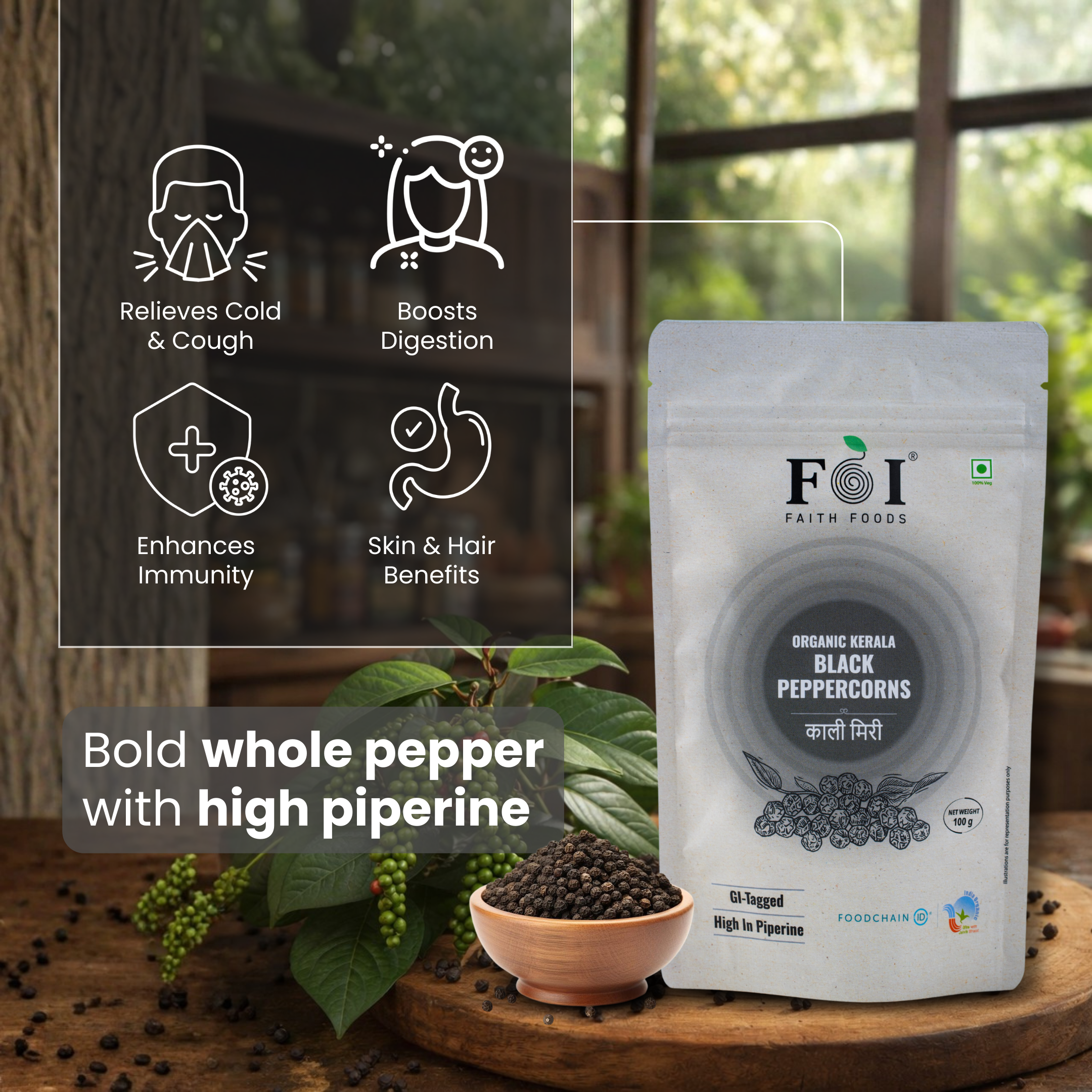 Kerala Black Peppercorns