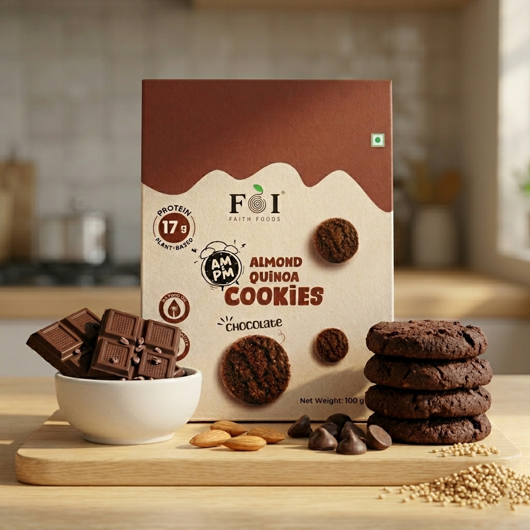 Almond Quinoa Chocolate Cookies