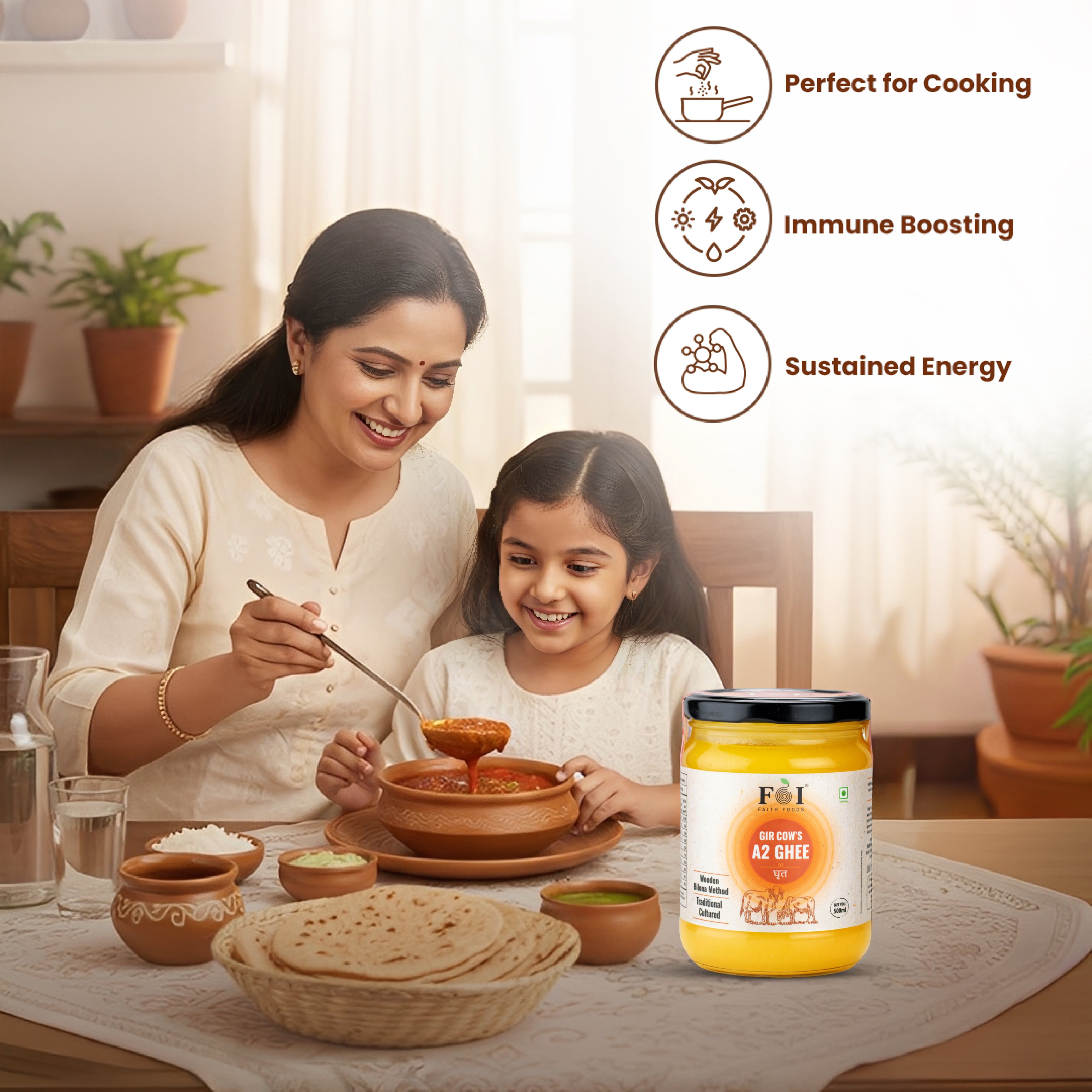 Gir Cow's A2 Ghee (500ML)