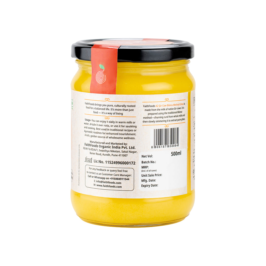 Gir Cow's A2 Ghee (500ML)