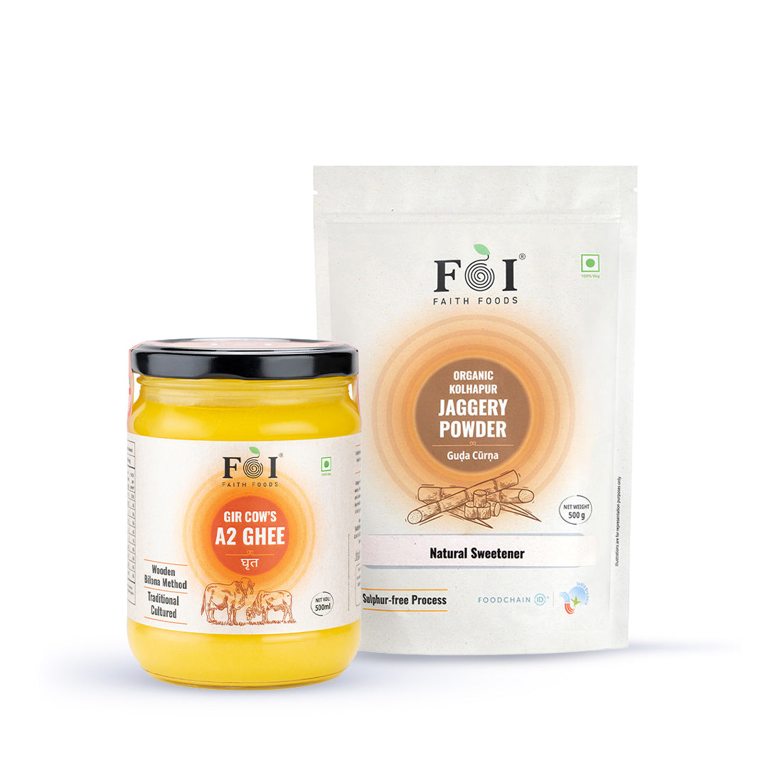 A2 Gir Cow Ghee & Jaggery Combo