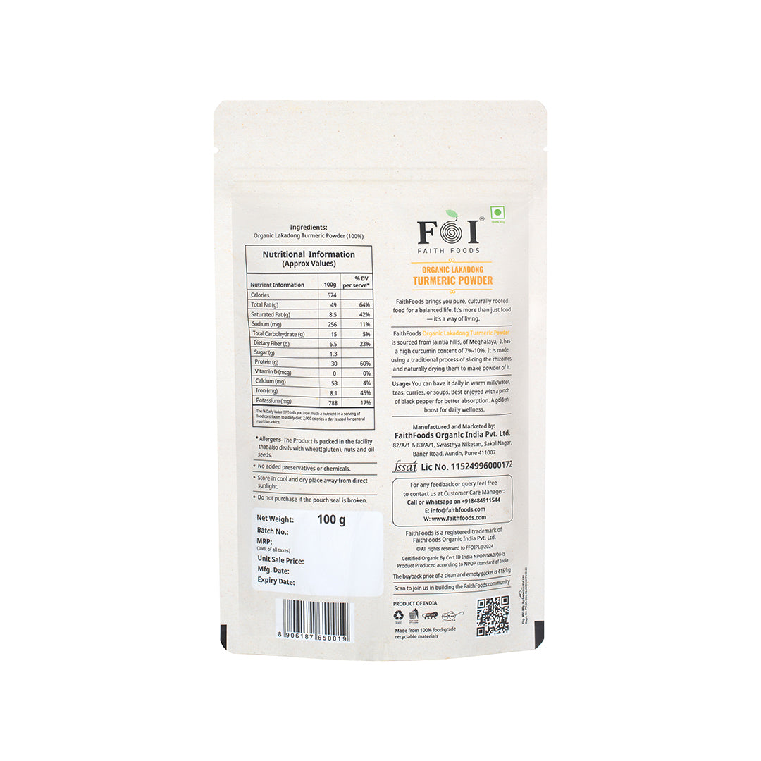 Lakadong Turmeric Powder