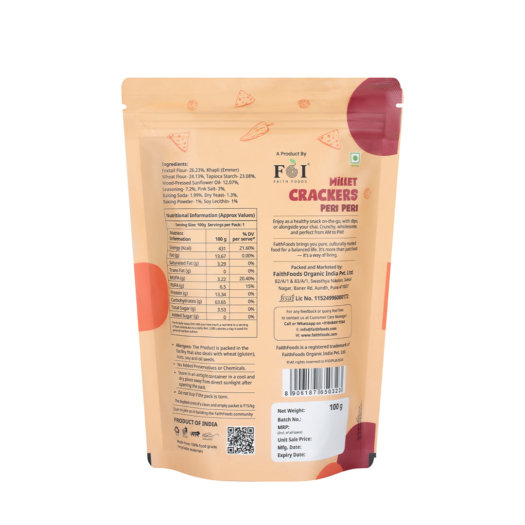 Peri Peri Millet Cracker
