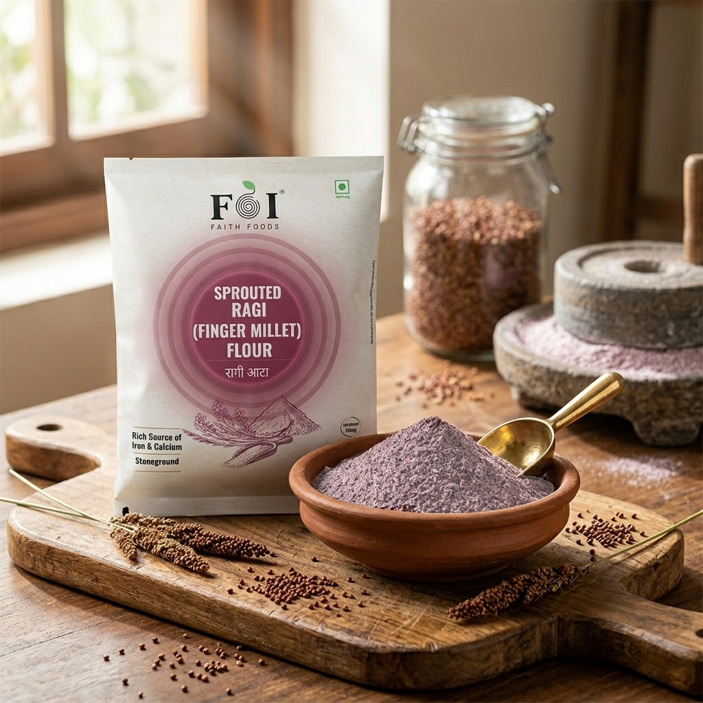Organic Sprouted Ragi (Finger Millet) Flour