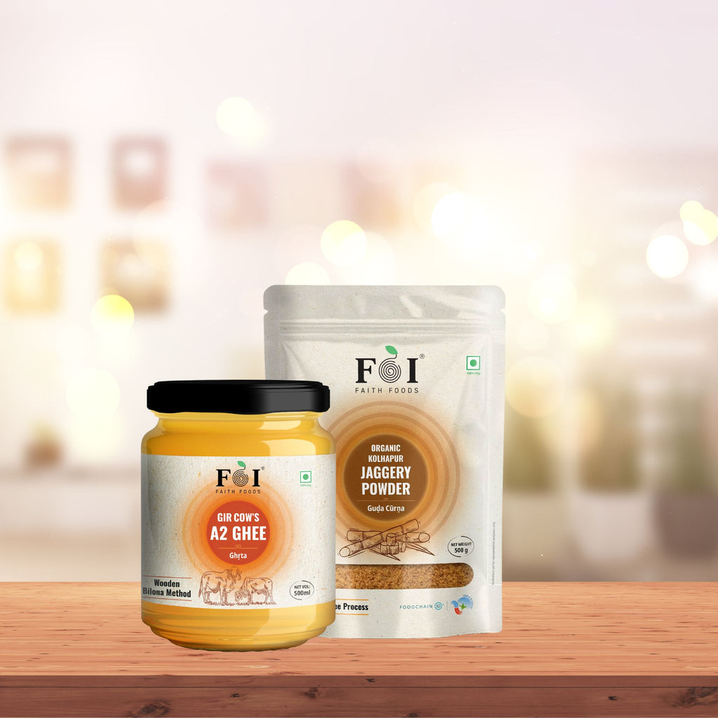A2 Gir Cow Ghee & Jaggery Combo